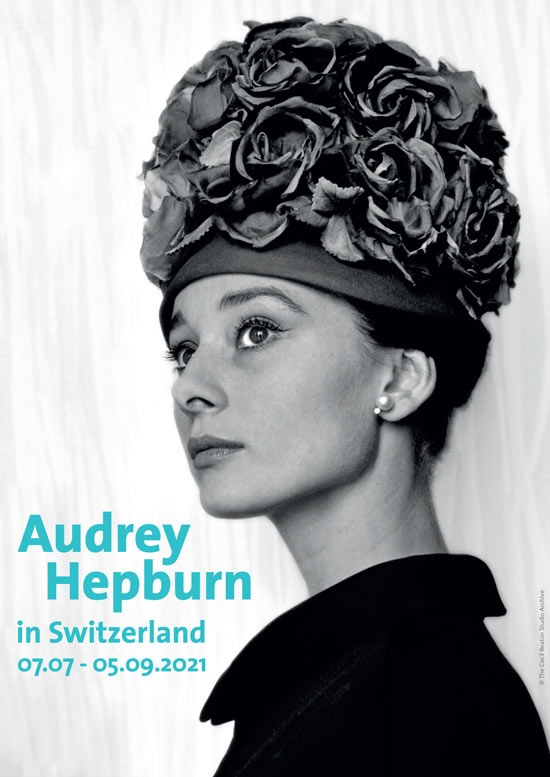 Audrey Hepburn in Switzerland - affiche